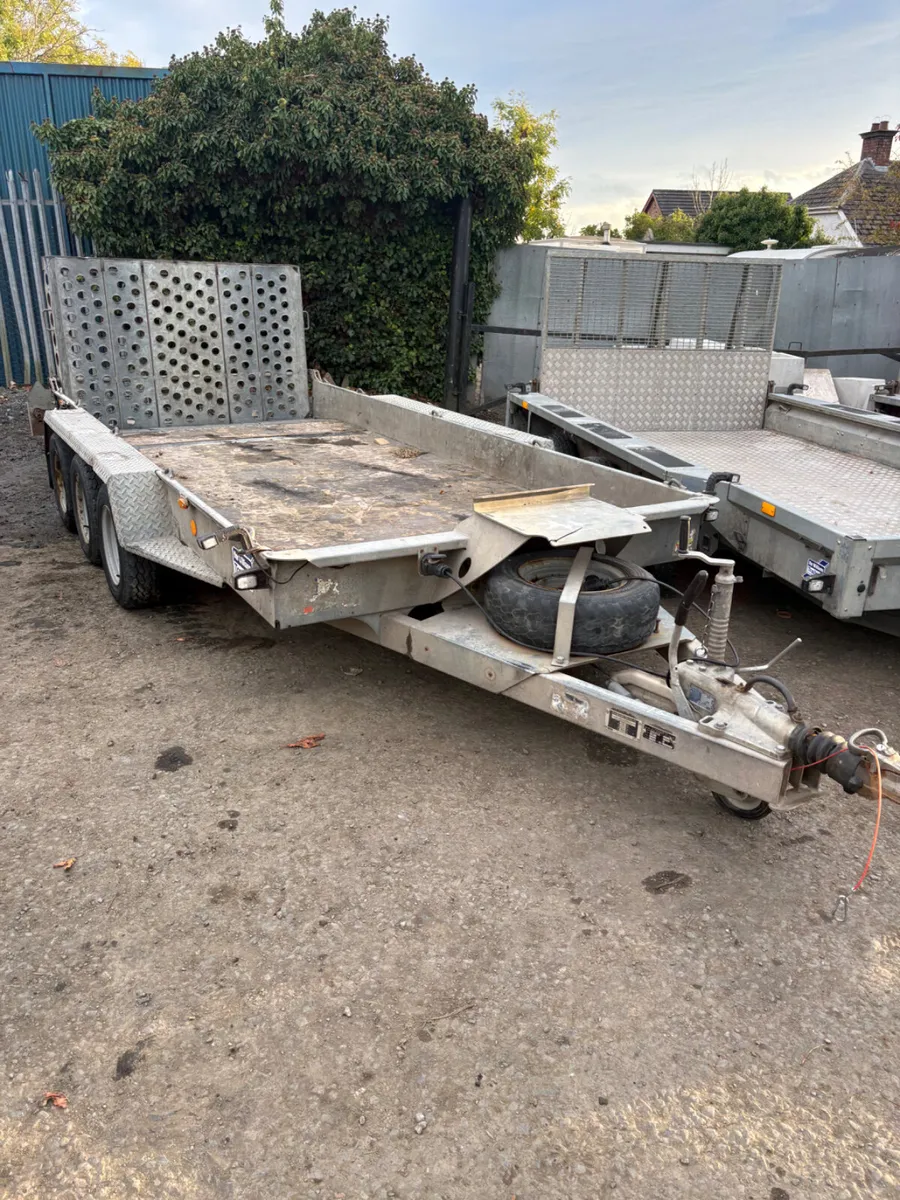Ifor Williams 14ft plant trailer - Image 1