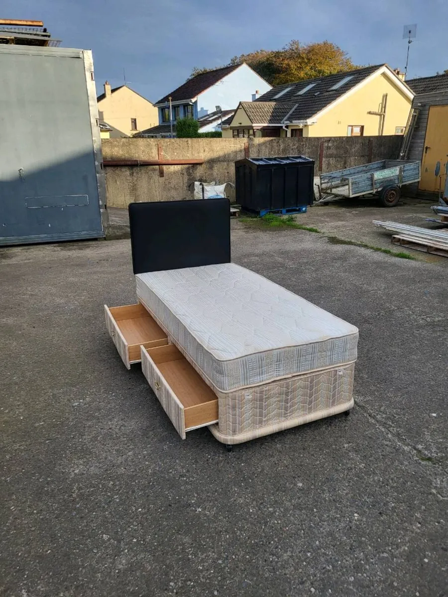 Single Bed with Headboard and Storage - Image 1
