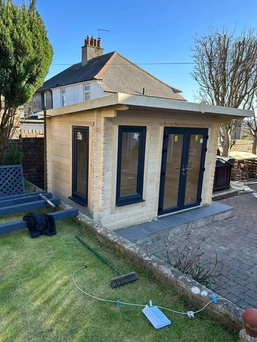 🏡 12x8 COOLA 44MM PENT ROOF LOG CABINS - Image 3