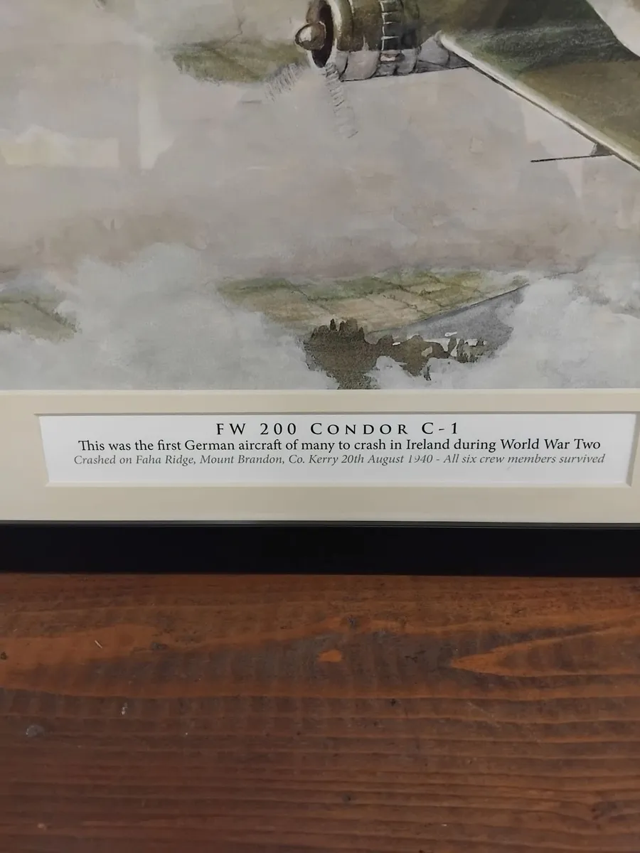 WW2 Plane Crash in Kerry framed print - Image 3