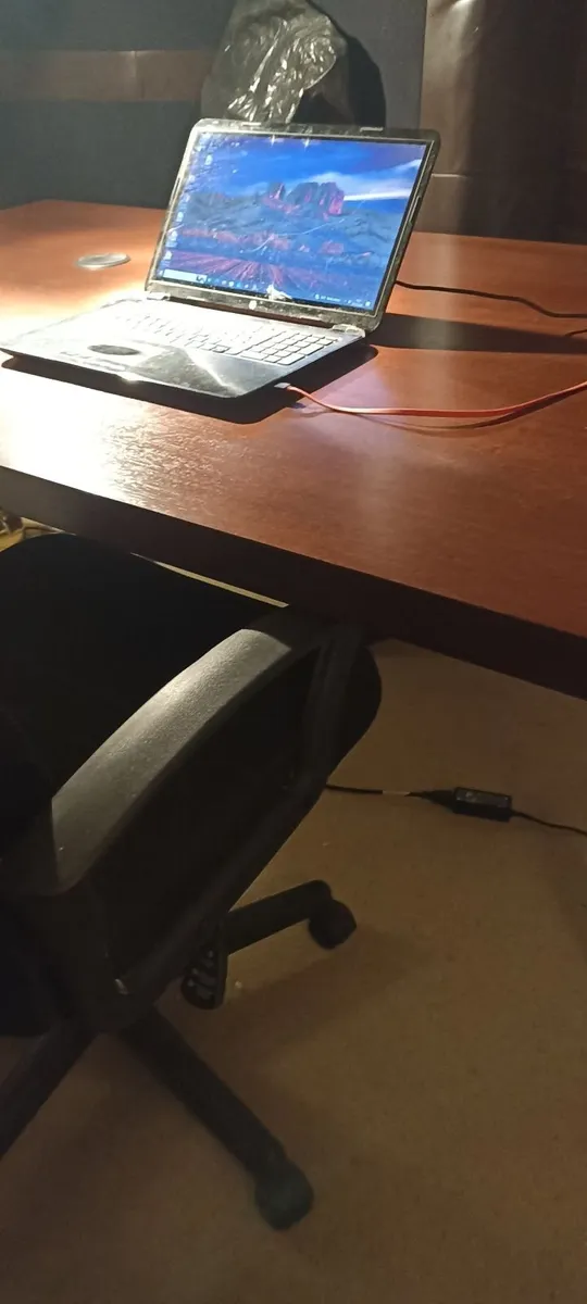 Large Desk & Computer Chair - Image 3