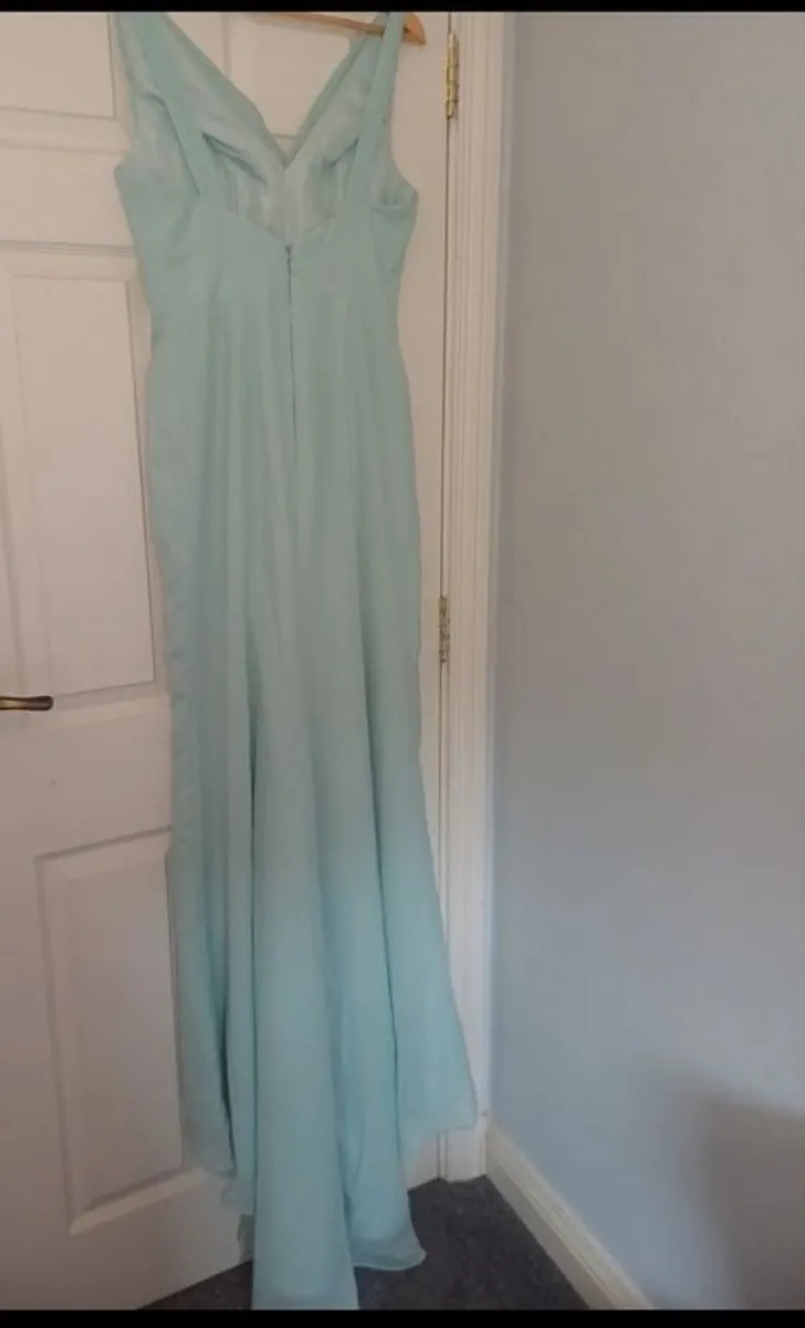 Mint green bridesmaids/debs dress - Image 2
