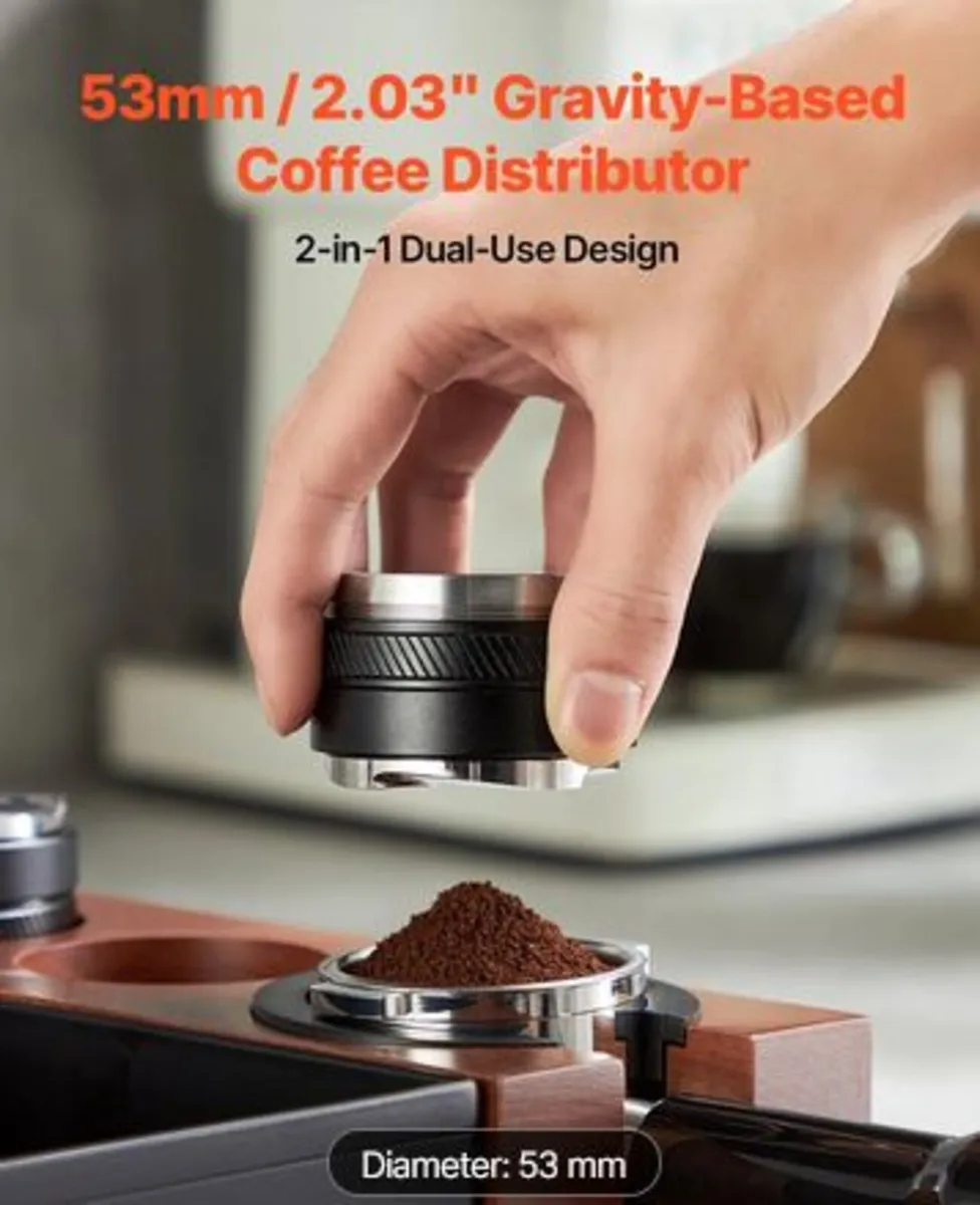 Coffee Distributor 53mm,2-in-1 Adjustable Espress - Image 2