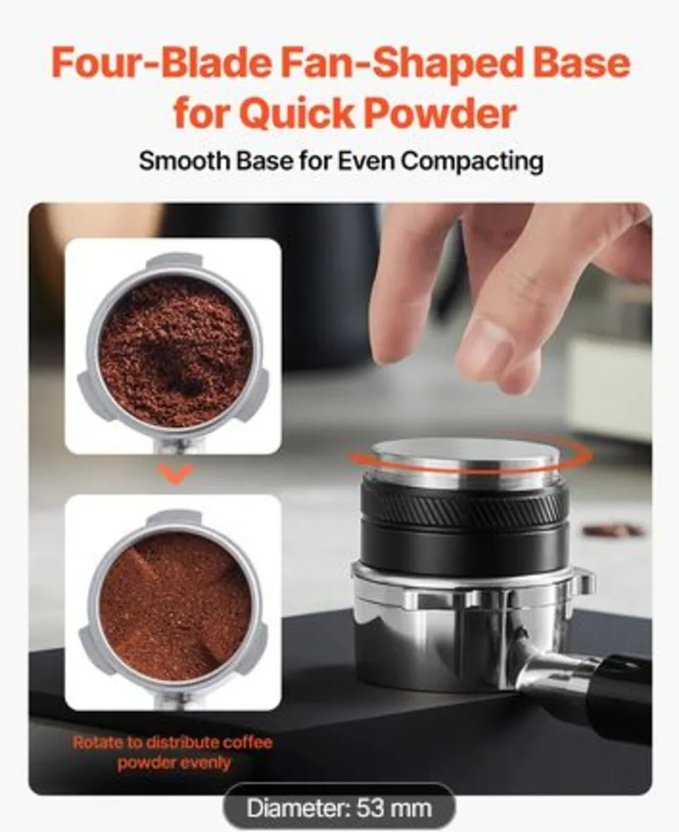 Coffee Distributor 53mm,2-in-1 Adjustable Espress - Image 3