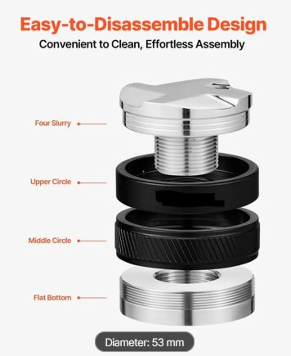 Coffee Distributor 53mm,2-in-1 Adjustable Espress - Image 4