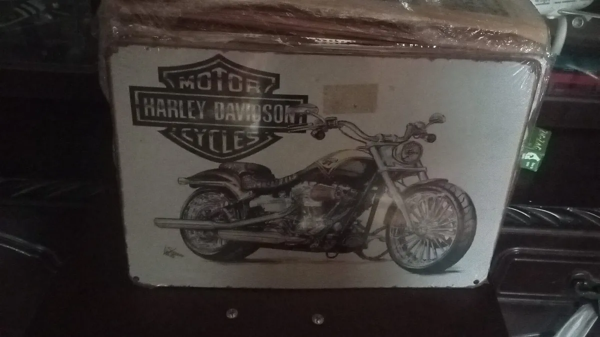 Vintage style motorbike sign