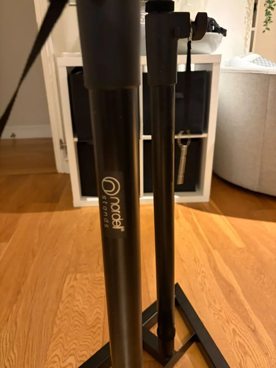 Adjustable Black Speaker Stands - Image 4