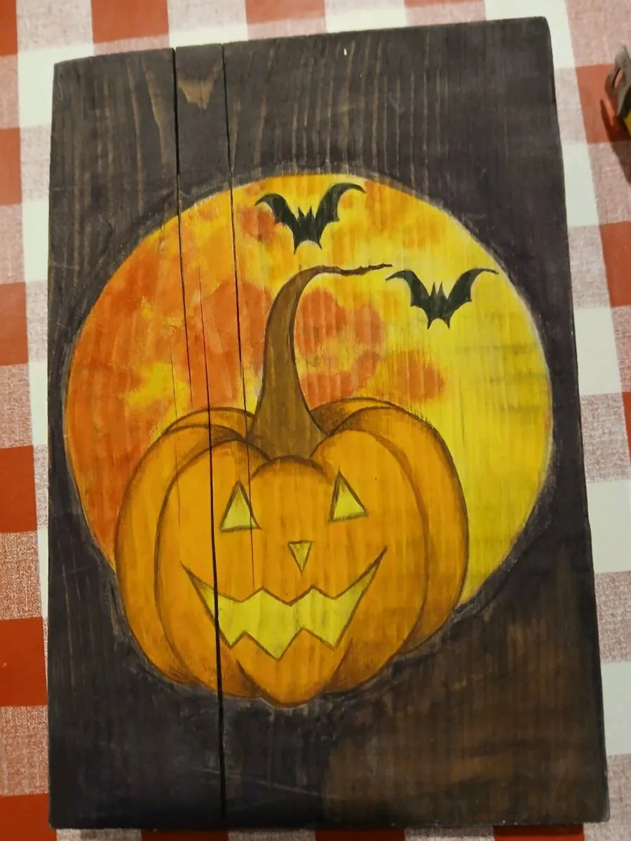 Halloween hand painted eco friendly decorations - Image 4
