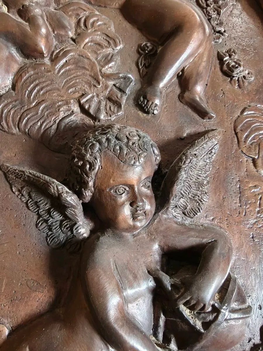 Framed Louis Beataux Cherub Relief - Image 4