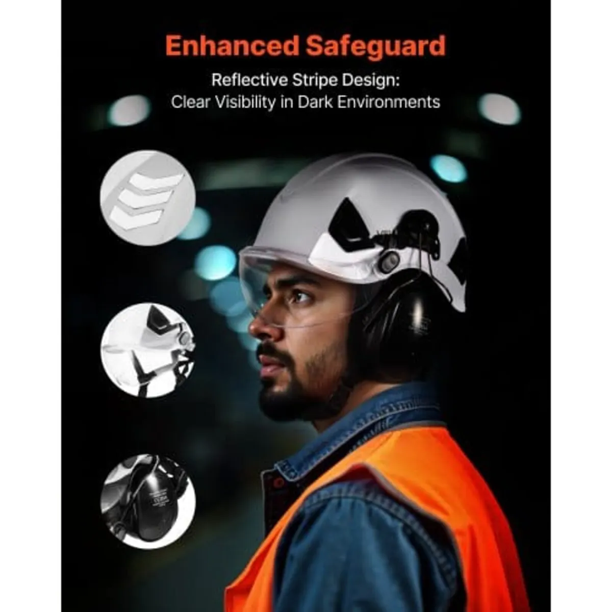 Industrial Safety Helmet, ANSI/ISEA Z89.1 Approved - Image 3