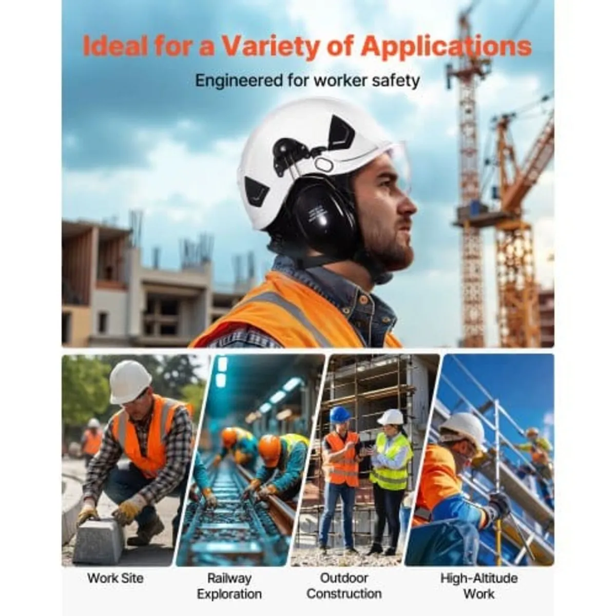 Industrial Safety Helmet, ANSI/ISEA Z89.1 Approved - Image 4