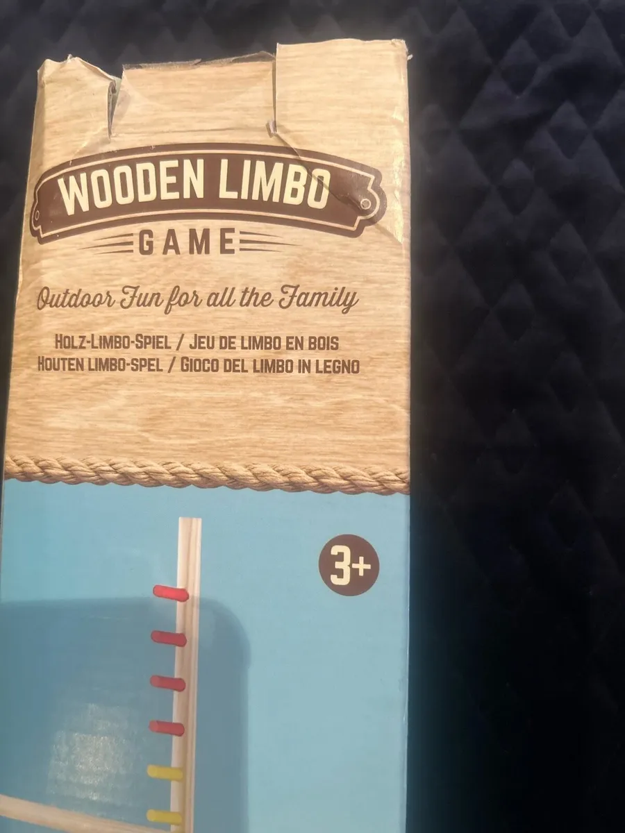 Smyths Toys Wooden Limbo Game set for ages 3+. - Image 1