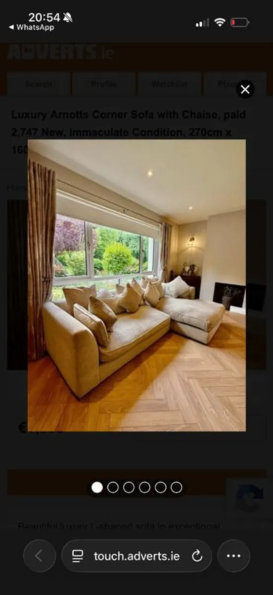 Luxury Arnotts Corner Sofa - immaculate condition - Image 1