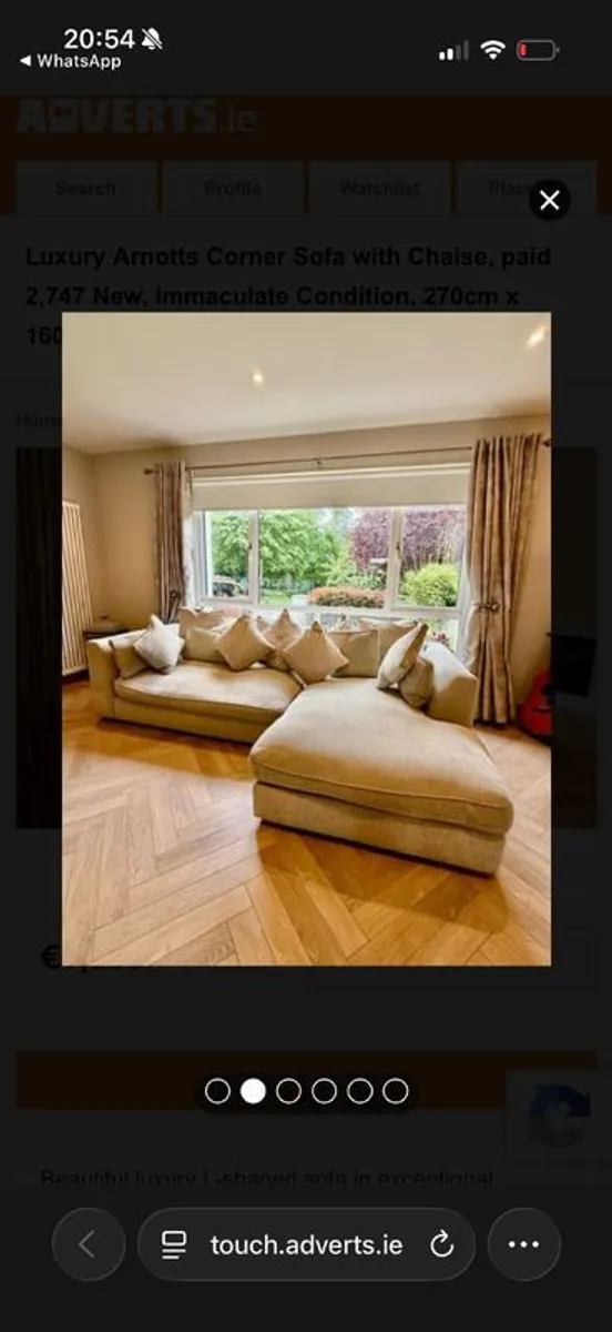 Luxury Arnotts Corner Sofa - immaculate condition - Image 2
