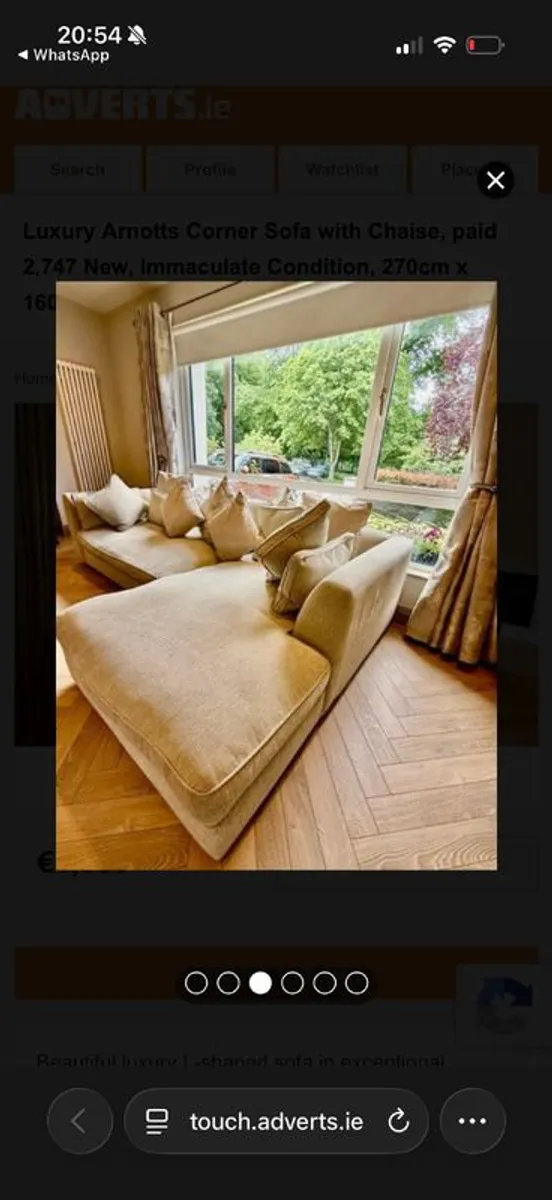 Luxury Arnotts Corner Sofa - immaculate condition - Image 3