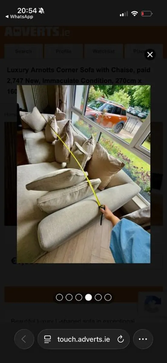 Luxury Arnotts Corner Sofa - immaculate condition - Image 4