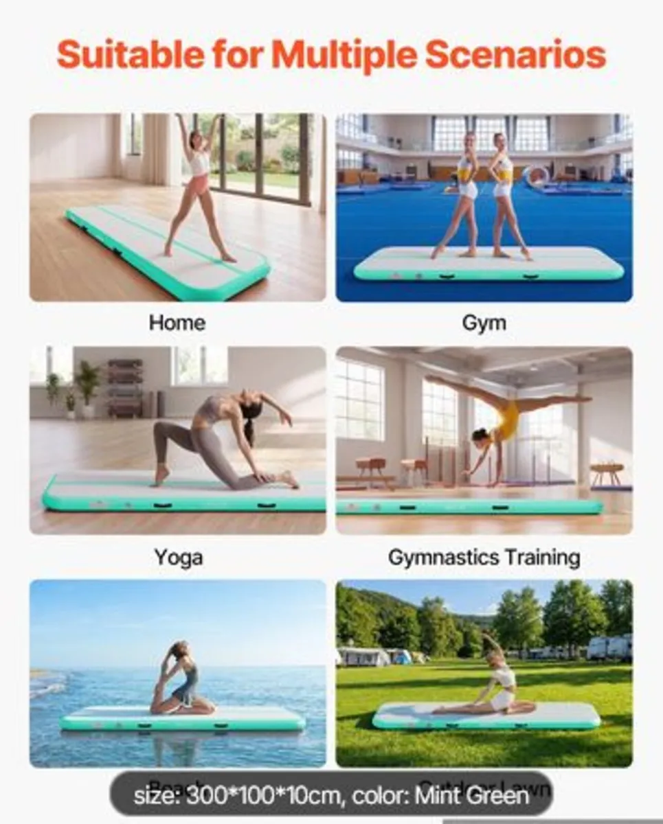 Inflatable Gymnastics Air Mat 3m Training Mats - Image 4