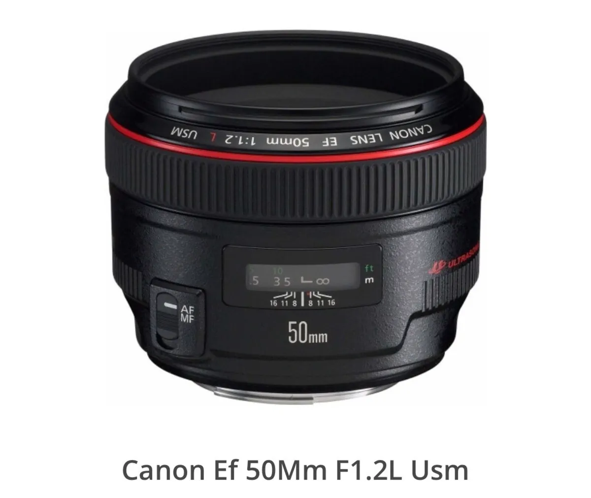 Canon EF 1.2 50 mm lens