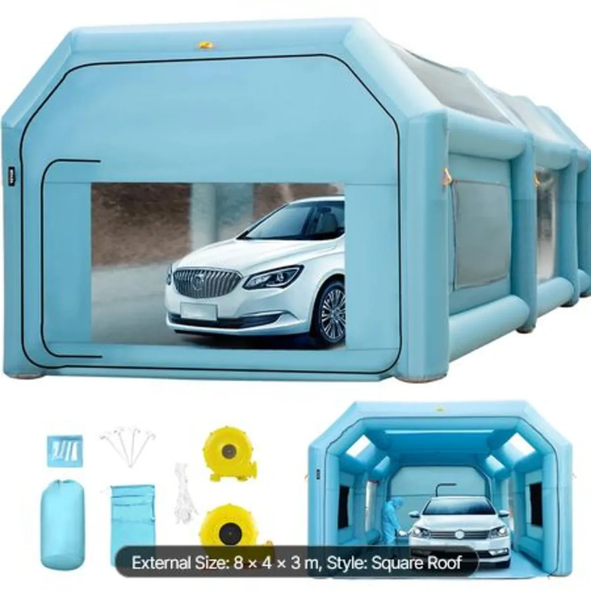 Portable Inflatable Paint Booth, 792.48 x 457.2 - Image 1