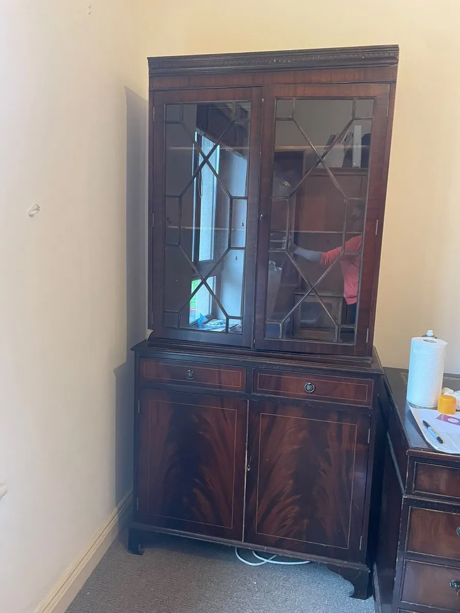 Mahogany Display Cabinet - Image 1