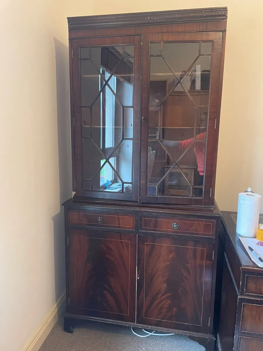 Mahogany Display Cabinet - Image 2