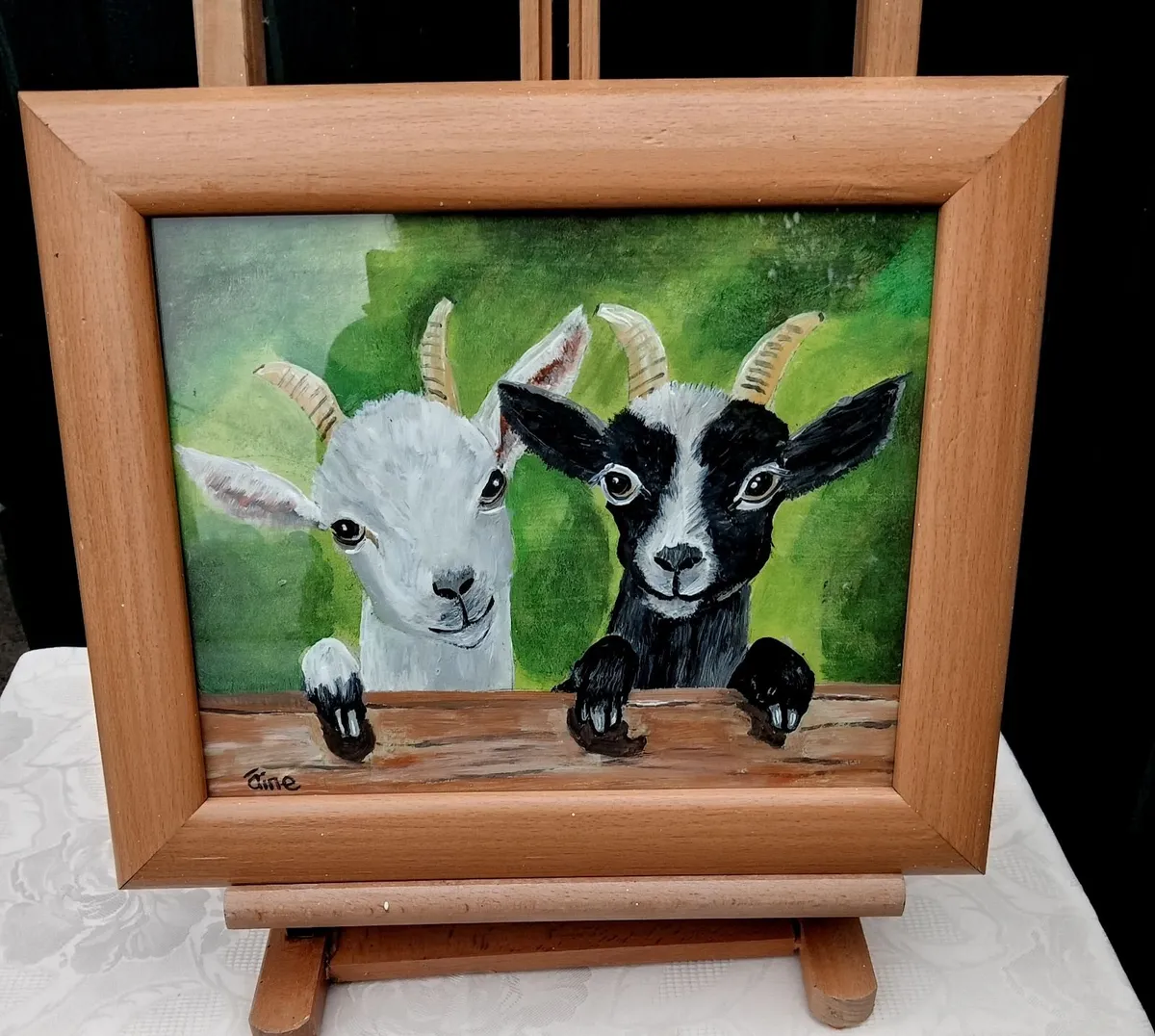 Original Painting  The Kid Goats.