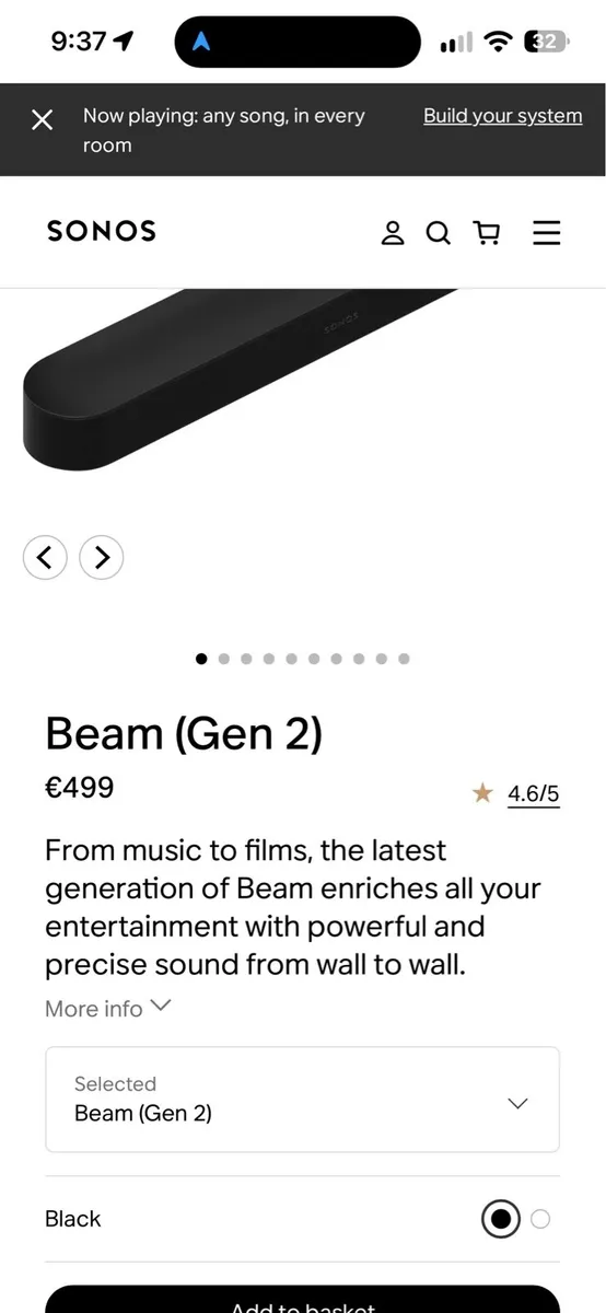 Sonos Beam Gen 2 (new and sealed)