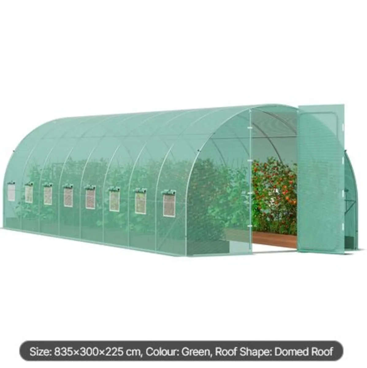 Walk-in Tunnel Greenhouse, 27.4x9.5x7.4 ft Hoop - Image 1
