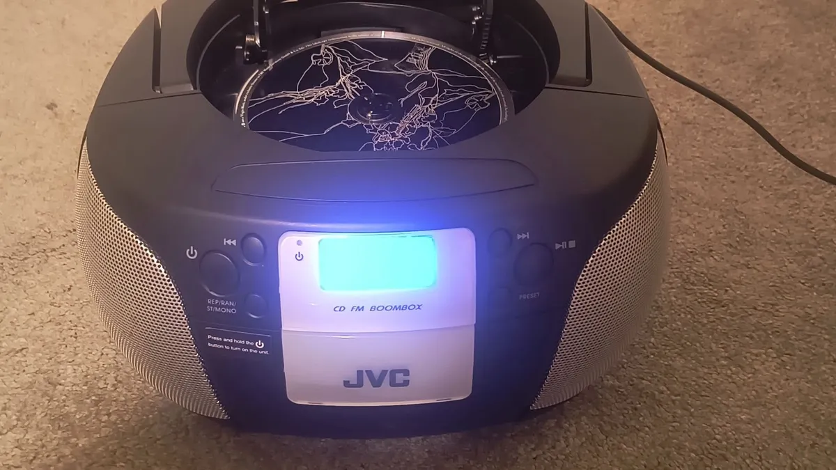 Compact CD FM boombox JVC RD-D220B. - Image 4