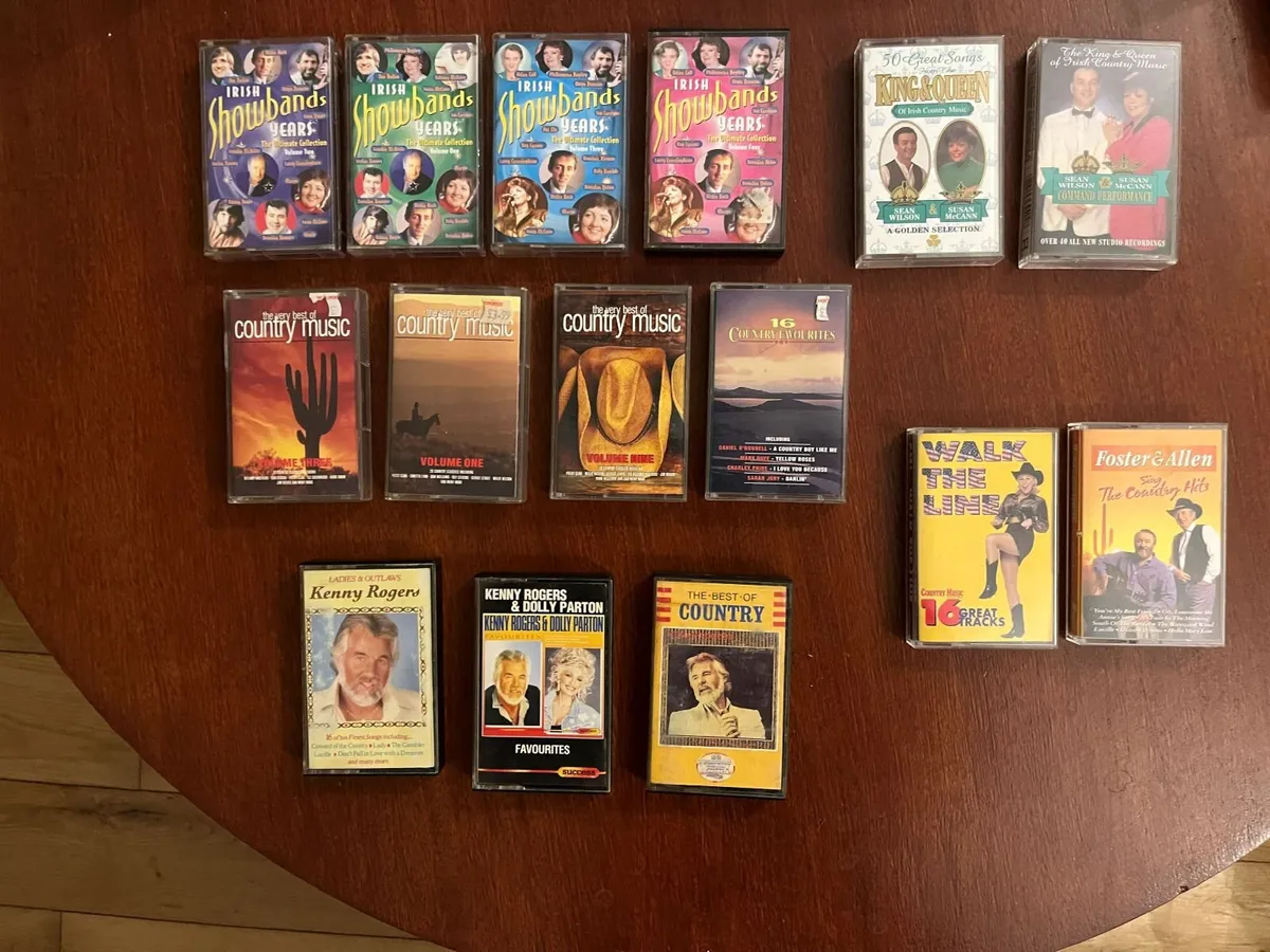 Irish country music cassette tapes collection