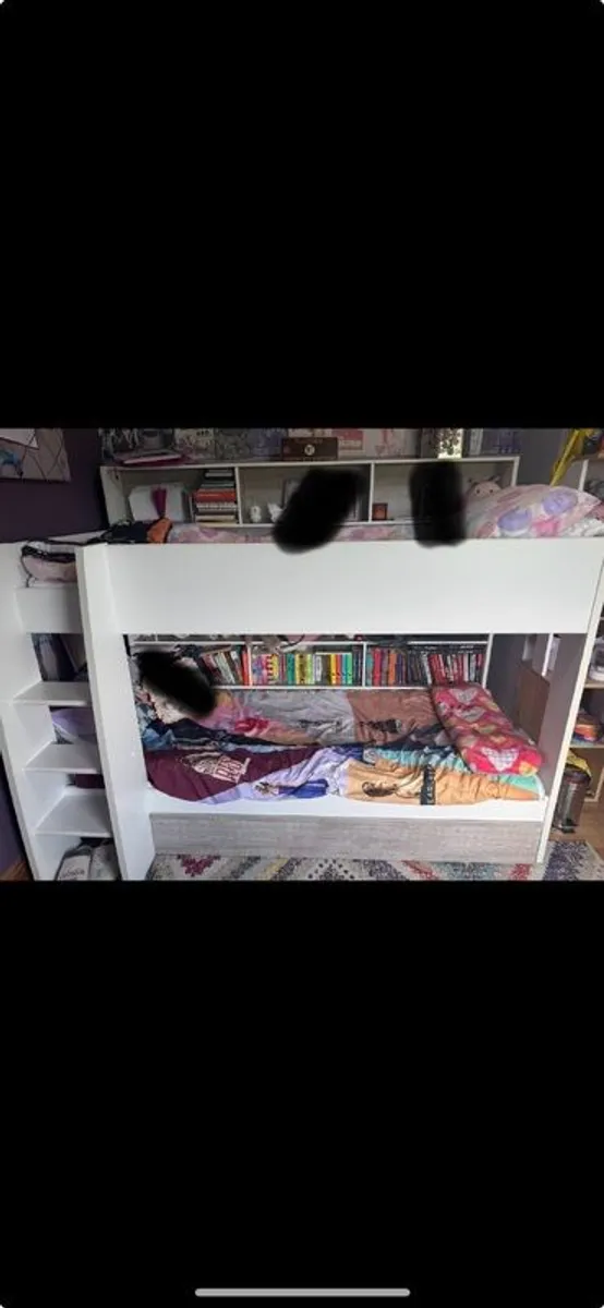 Bunk Beds with shelves & under bed storage drawer - Image 2