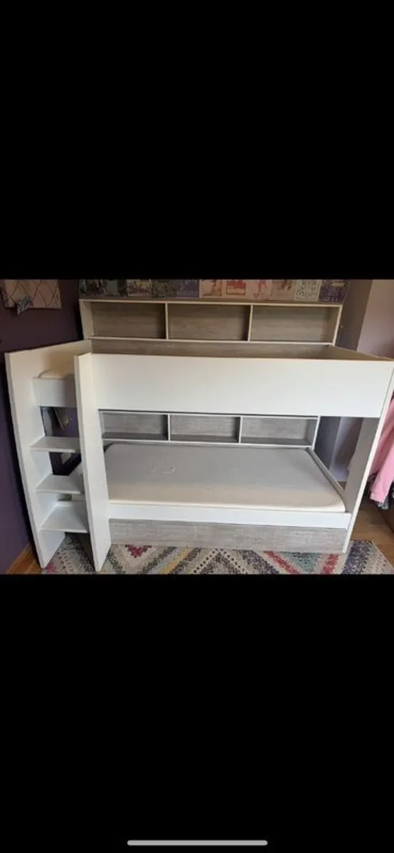 Bunk Beds with shelves & under bed storage drawer - Image 4