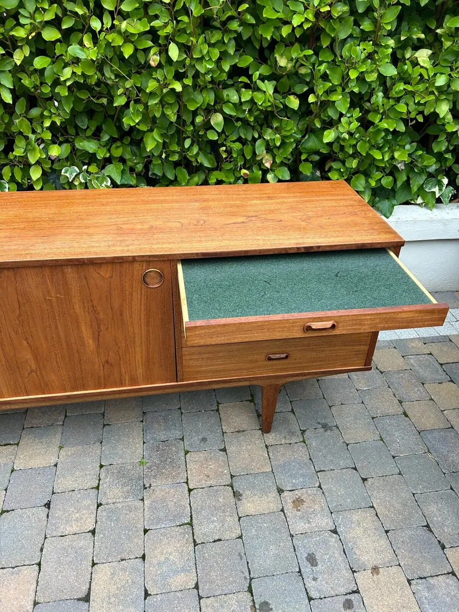 Mid century teak sideboard credenza retro - Image 3