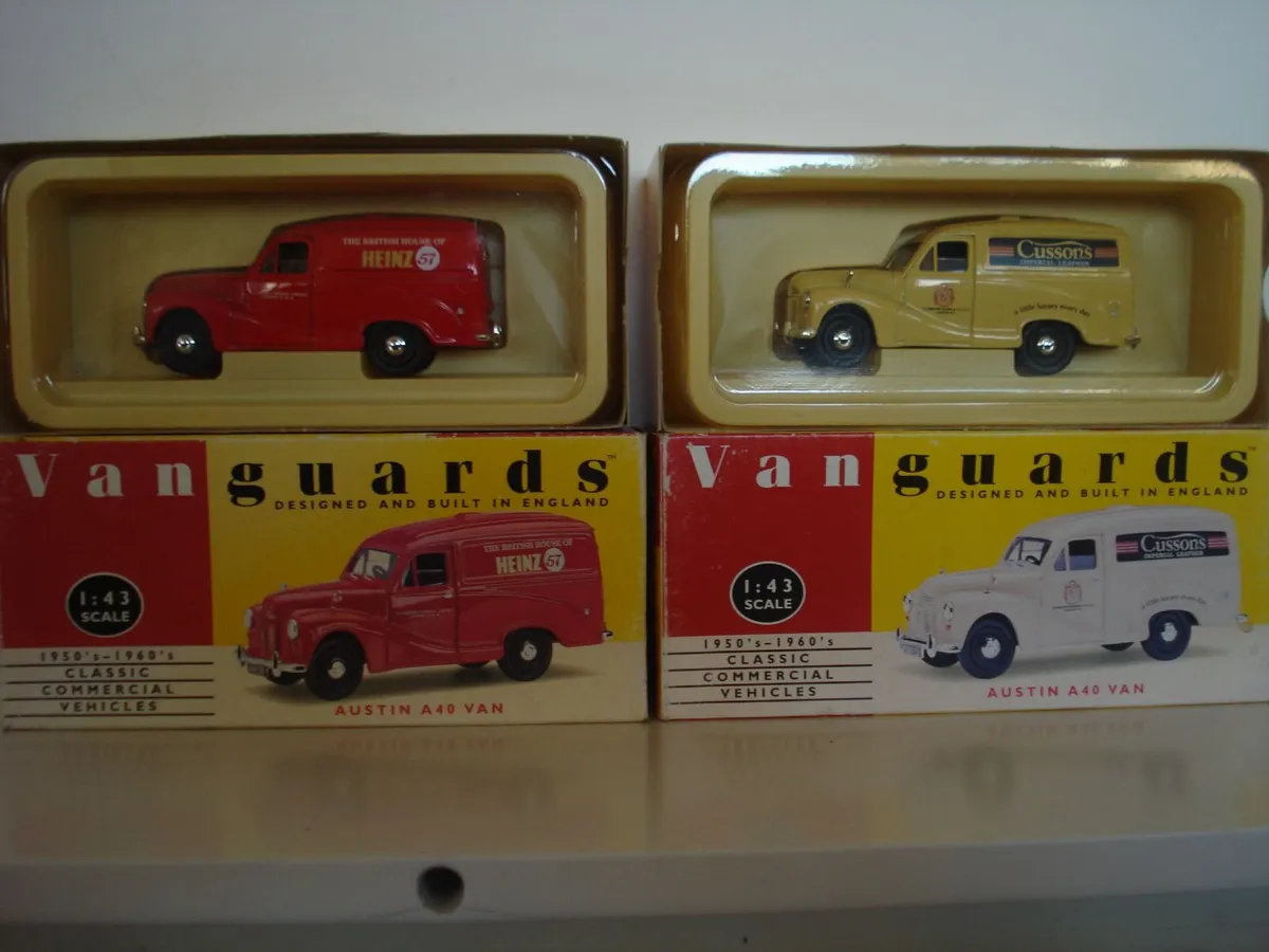 VANGUARDS AUSTIN A-40 DIECAST METAL MODEL VANS. - Image 2