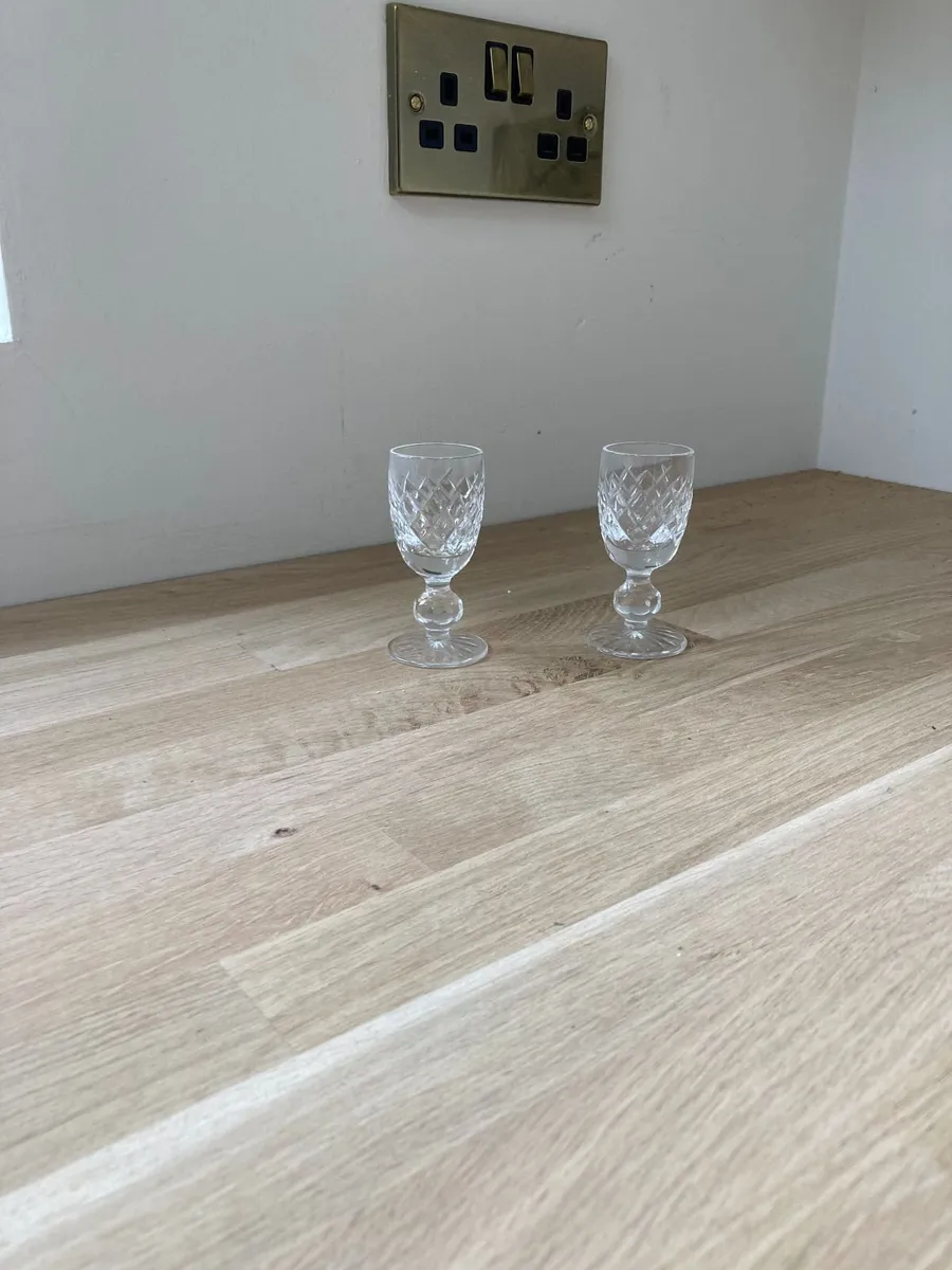 Waterford Crystal Glasses x 2 - Donegal Pattern - Image 2