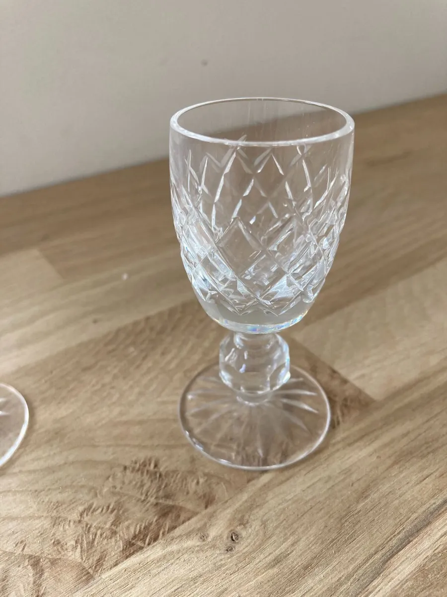 Waterford Crystal Glasses x 2 - Donegal Pattern - Image 4