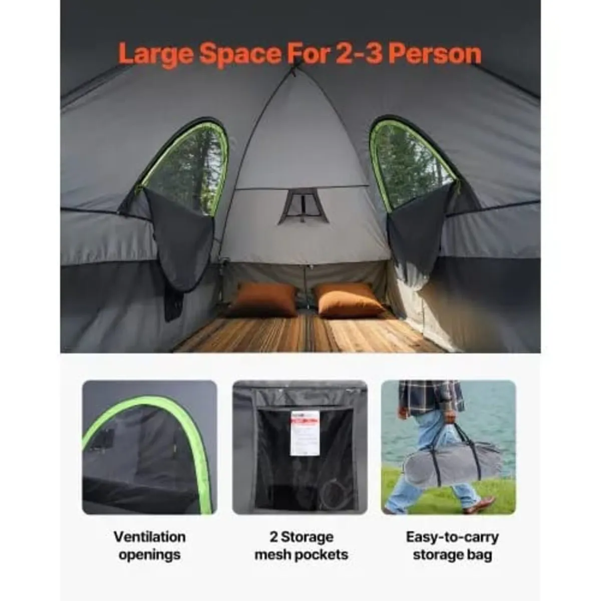 Pickup Truck Tent, Fits 5.5-6.0 ft Truck Tents for - Image 3
