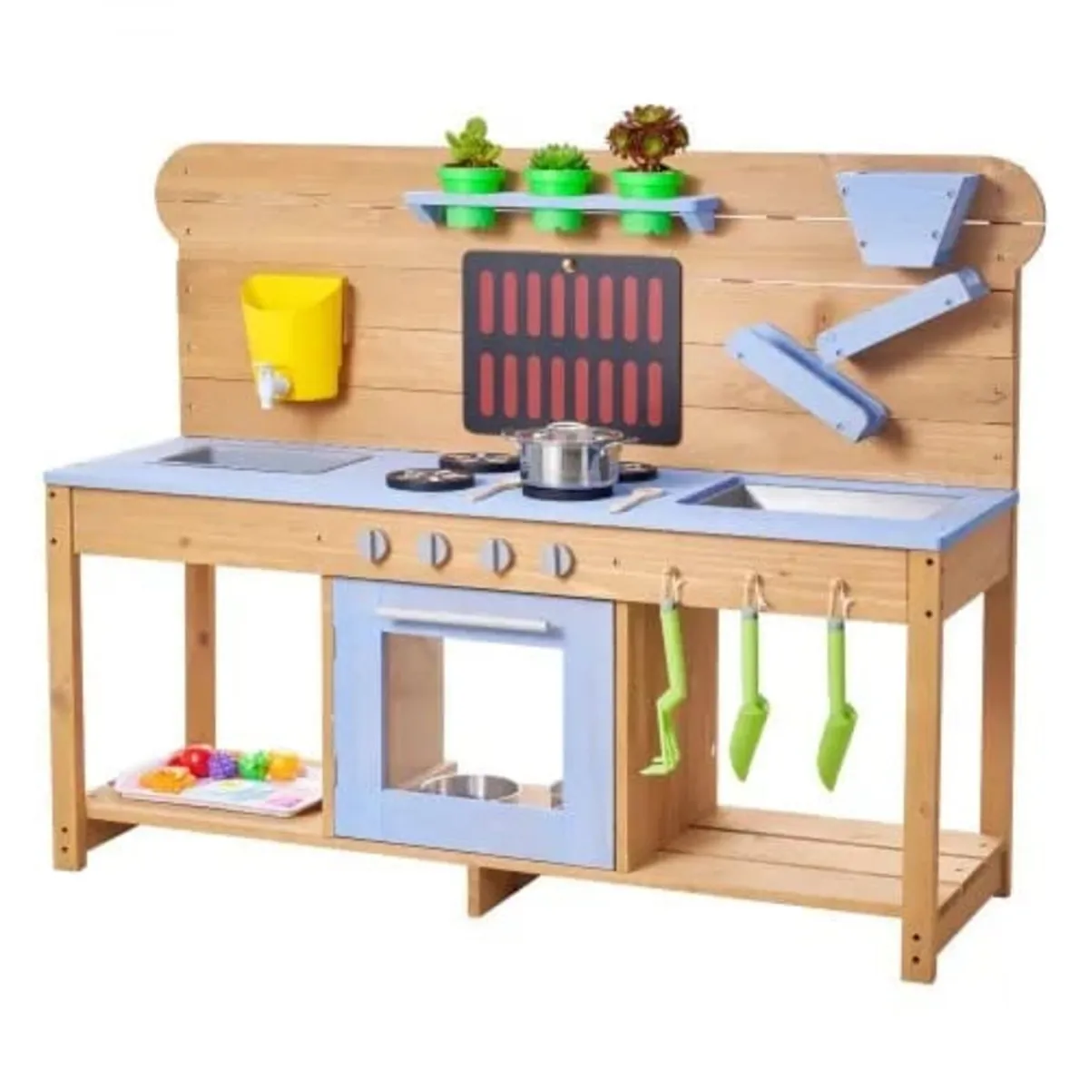 Mud Kitchen, Outdoor Mud Kitchen for Kids, Wood Ou - Image 1