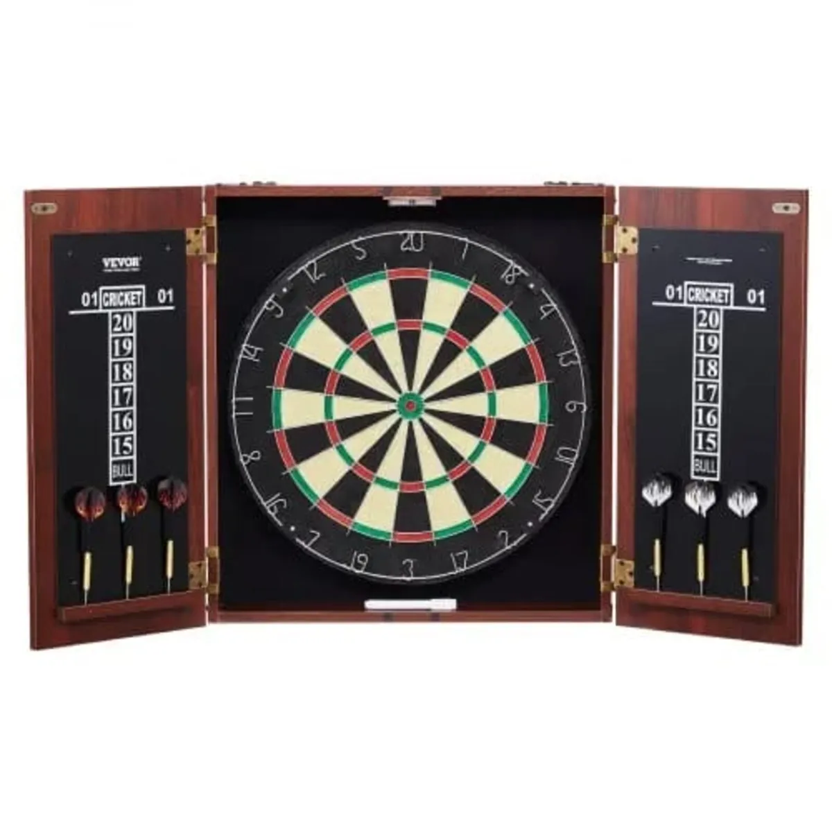 Dartboard and Cabinet Set, Ready-to-Play Bundle Of - Image 1