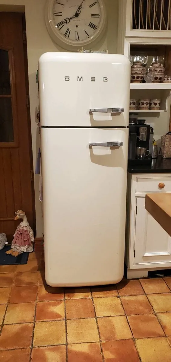 Smeg Fridge Freezer FAB30 Cream - Image 1