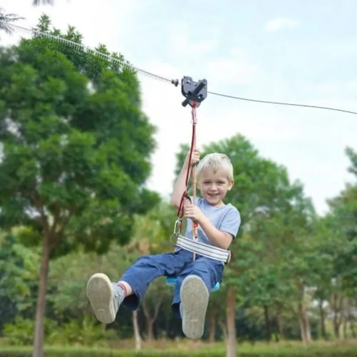 Zipline Kit for Kids and Adult, 24.38 m Zip Line K - Image 4