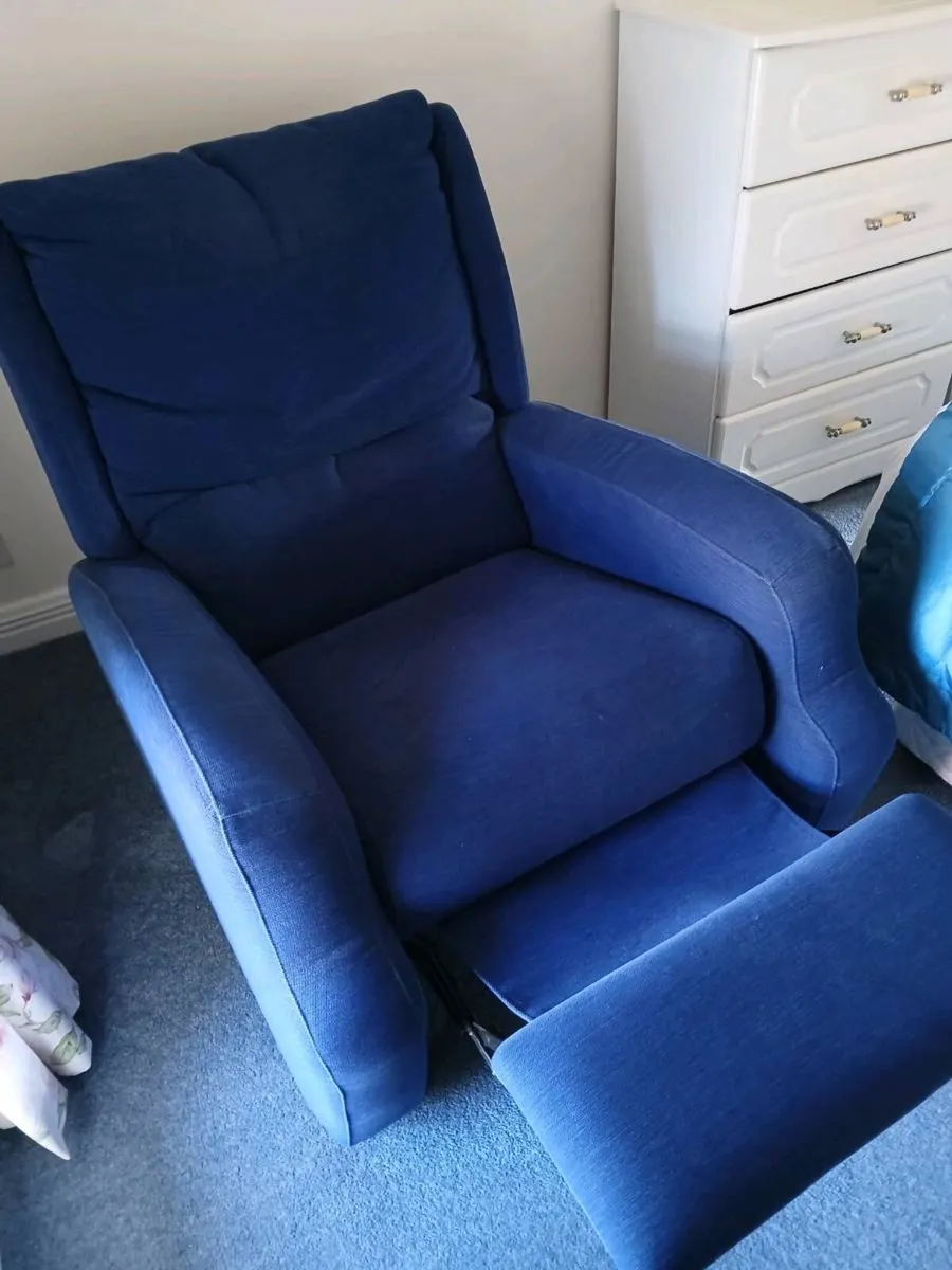 Blue Recliner Armchair - Image 1