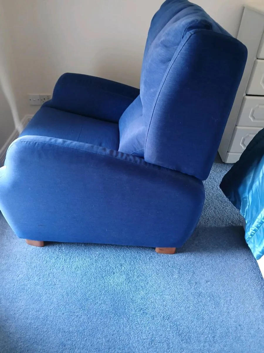 Blue Recliner Armchair - Image 4
