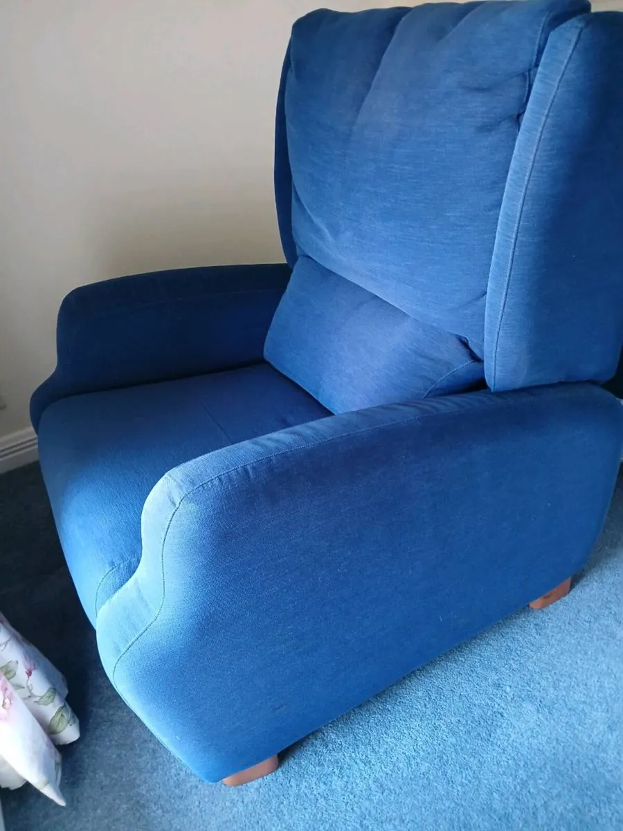 Blue Recliner Armchair - Image 2