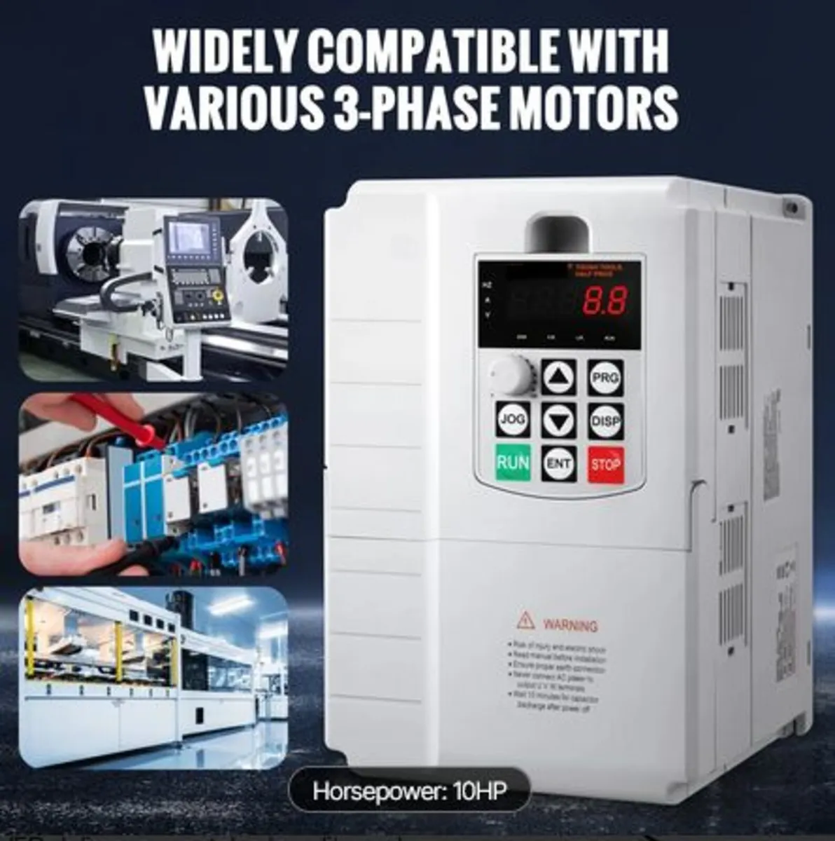 VFD 7.5KW, 34A, 10HP Variable Frequency Drive - Image 2