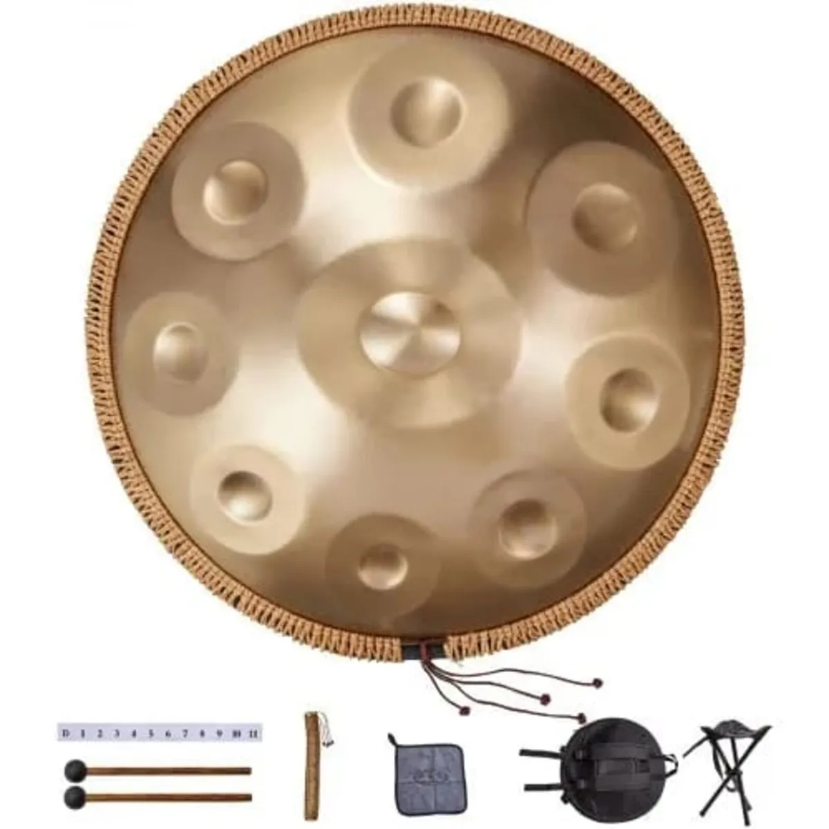 Handpan Drum, 56 cm 9 Notes Steel Hand Drum, 432Hz - Image 1