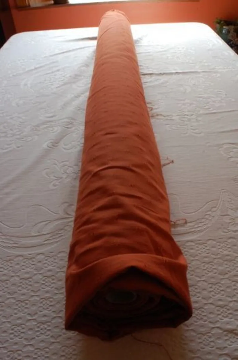 10 Meters x 280cm (9ft) Width Terracotta Fabric. - Image 3