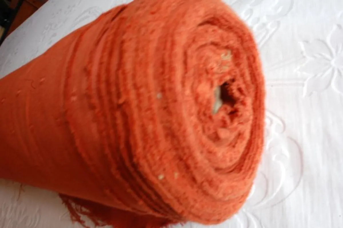 10 Meters x 280cm (9ft) Width Terracotta Fabric. - Image 1