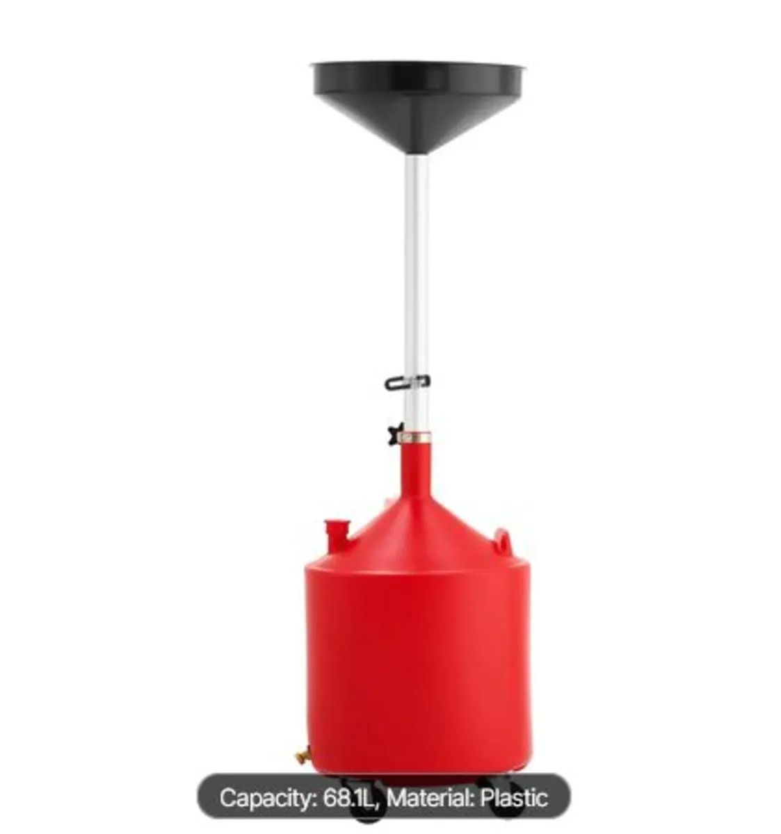 68L Waste Oil Drain Tank, Industrial Fluid Drain - Image 3