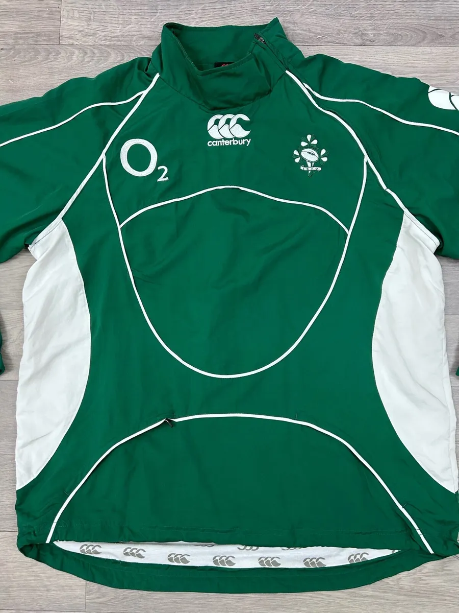 Rare Vintage 2007 Ireland Rugby Sweatshirt Jacket - Image 2